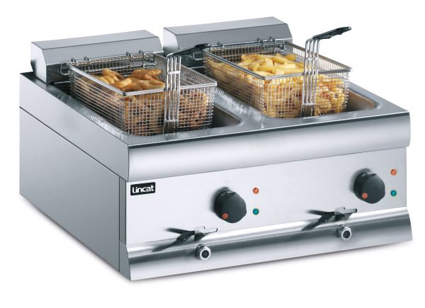 Lincat DF612 Electric Counter Top Fryer - 2 x 6kW - Image 2
