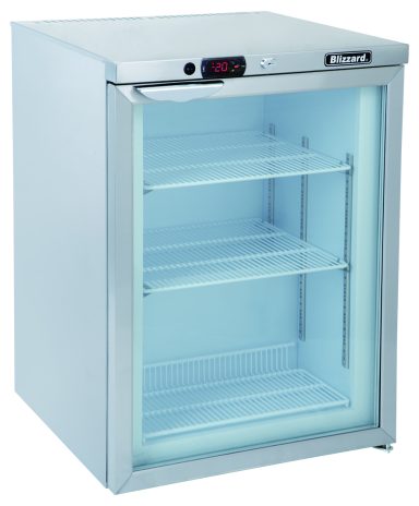 Blizzard UCF140CR Glass Door Under-counter Freezer