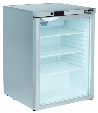 Blizzard UCR140CR Glass Door Under-counter Refrigerator