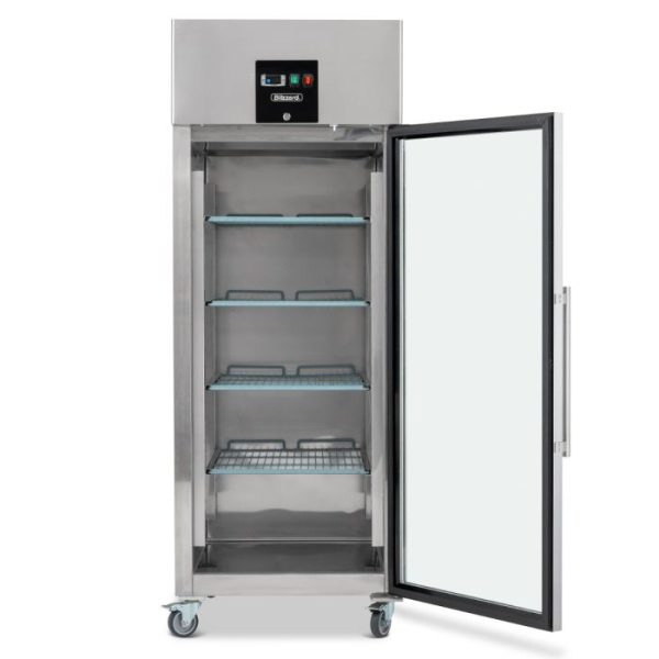 Blizzard BR1SSCR Upright Single Glass Door Gastronorm Freezer Refrigerator - Image 2