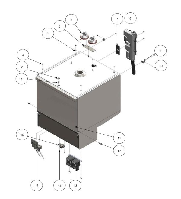 Double Skin Wash Cabinet Assembly - External