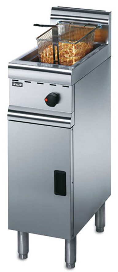 Lincat J5/N – Silverlink Natural Gas Free-standing Single Tank Fryer – 1 Basket – W 300 mm – 12.0 kW