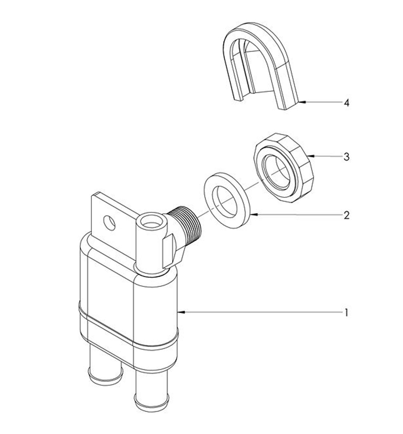 Lateral check valve assembly