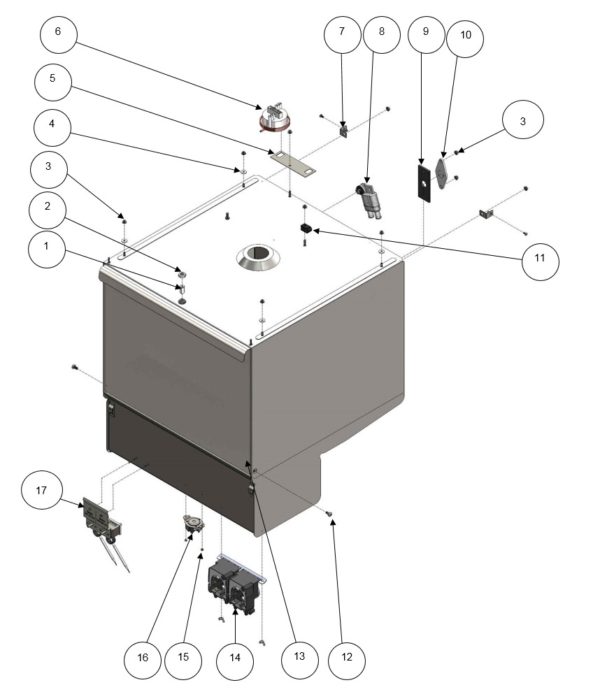 Single Skin Wash Cabinet Assembly - External