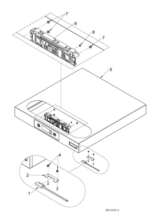 Top panel assembly LCD
