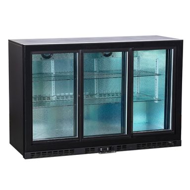 KoldBox KBC3SL Triple Sliding Door Under Counter Bottle Cabinet