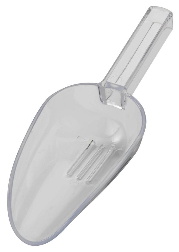 7oz Clear Plastic Drainer Scoop