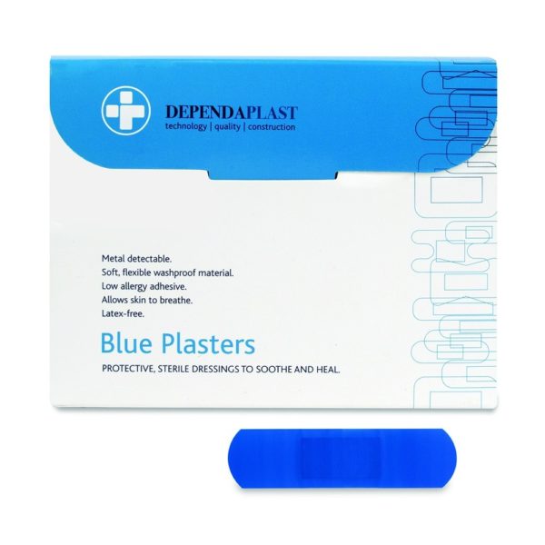 Blue Detectable Plasters 75mm x 25mm Pk 100 - Image 3