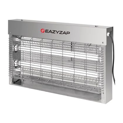 Eazyzap Brushed Stainless Steel LED Fly Killer 20W
