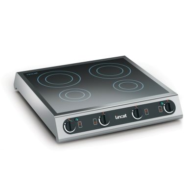 Lincat IH42 – Specialist Electric Counter-top Induction Hob – 4 Zones – W 600 mm – 2 x 3.0 kW