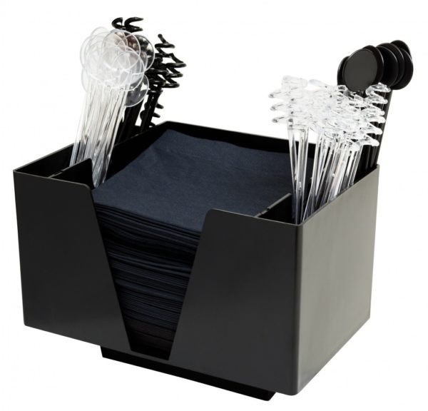 3 Part Bar Organiser Black - Image 2