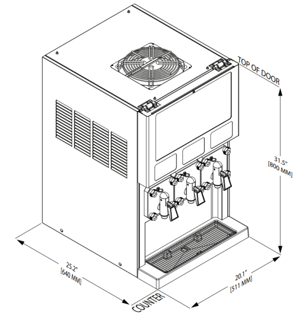 T516-3 Fizzy Slush Machine - Image 2