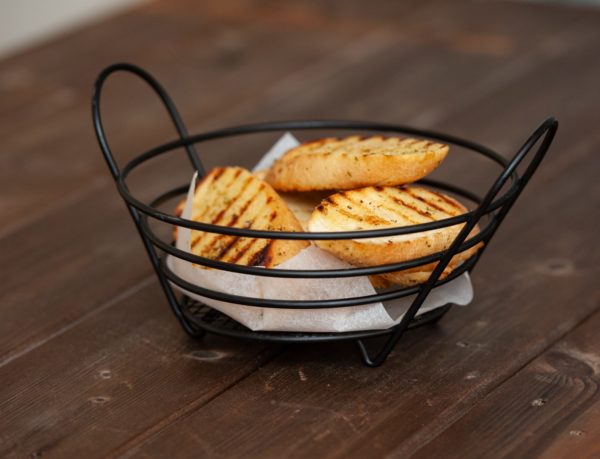 8″ Round Bread Basket With Handles - Image 2
