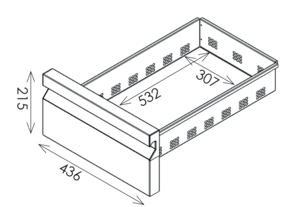 Inomak PWN333-HC 6 Drawer Low Height 620mm Snack Counter - Image 3