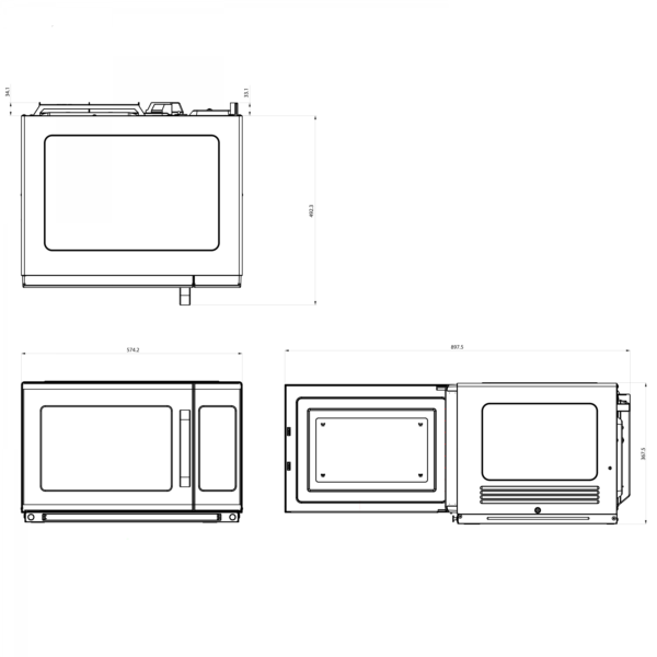 Blizzard BCM1800 Heavy Duty Commercial Microwave - Image 4