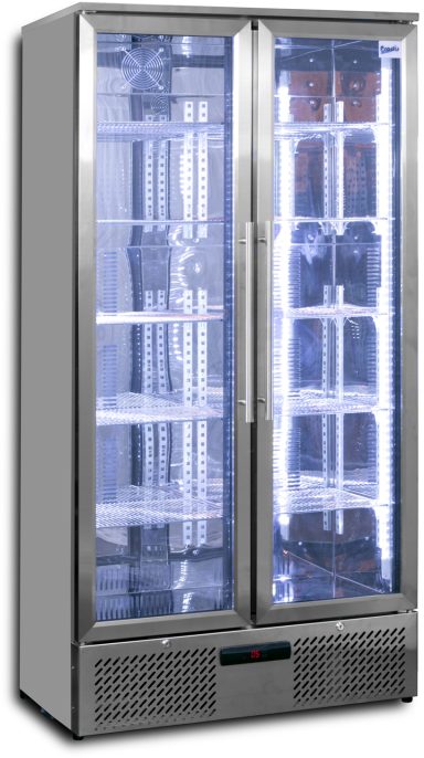 Prodis NT20ST-HC S/Steel Double Door Upright Bottle Cabinet