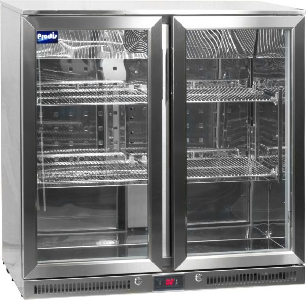 Prodis NT2ST-HC Stainless Steel Double Door Bottle Cabinet