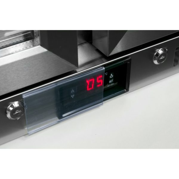 Prodis NT2ST-HC Stainless Steel Double Door Bottle Cabinet - Image 5