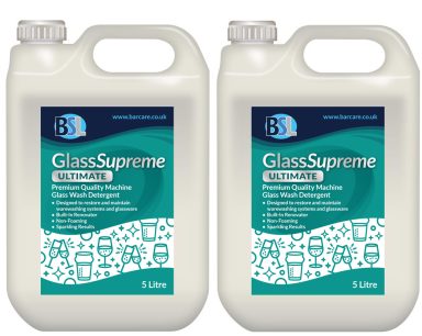 GlassSupreme Ultimate Glasswasher Detergent with Renovate