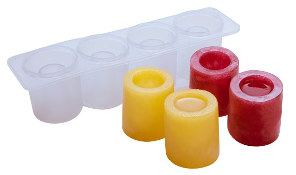 4 Cavity Clear Silicone Shot Glass Mould - Image 3