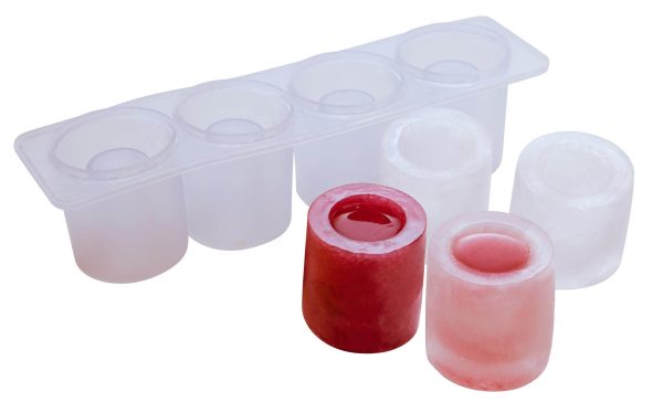 4 Cavity Clear Silicone Shot Glass Mould - Image 2