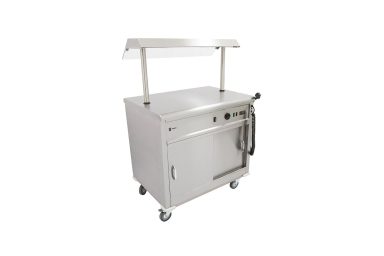 Parry MSF9G Hot Mobile Servery Flat Top – With Gantry