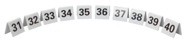 Perspex Table Numbers 31-40