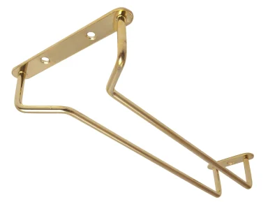 Glass Hanger 10 Inch BRASS c/w 3 screws