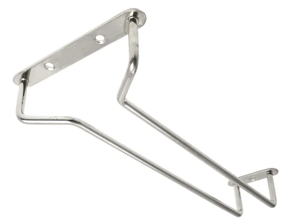 Glass Hanger 10 Inch CHROME c/w 3 screws