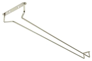Glass Hanger 24 Inch CHROME c/w 3 screws
