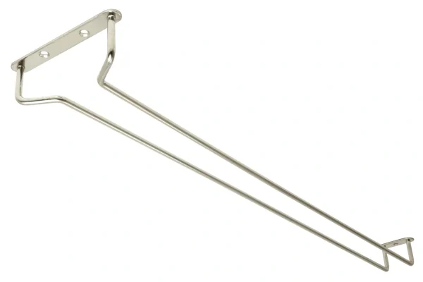 Glass Hanger 24 Inch CHROME c/w 3 screws