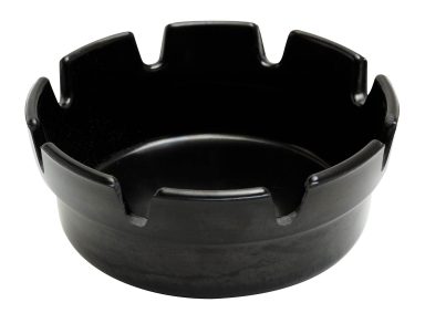 4 Inch Black Bakelite Crown Style Ashtray PK10