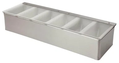 6 Part Stainless Steel Condiment Holder