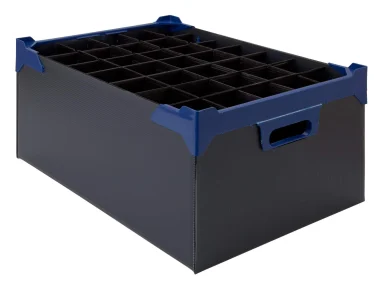 Glassware Box 500x345x200mm – Pk5 – c/w handles and inserts