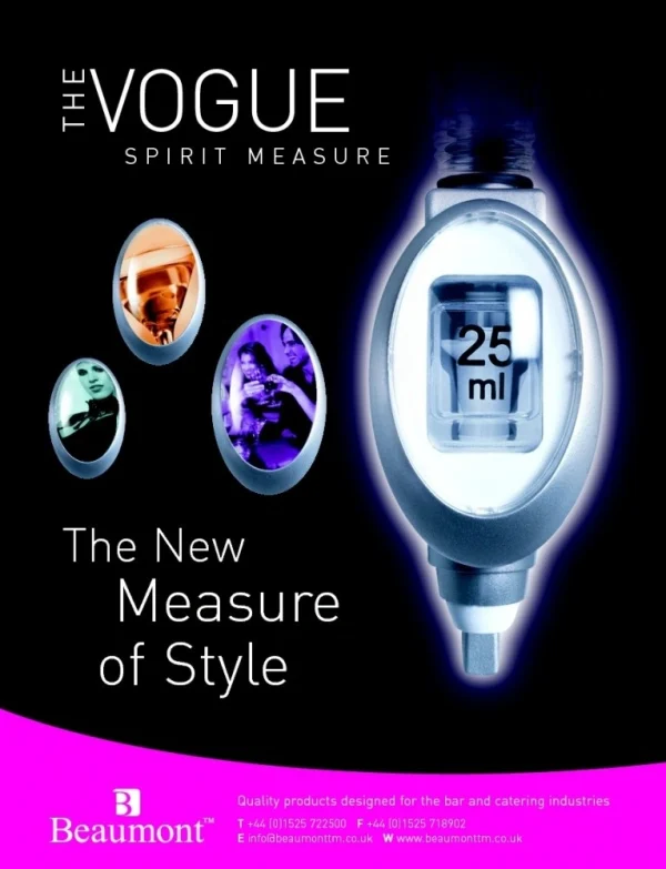 35.5ml Vogue Measure VERIFIED For Use In Eire - Image 2