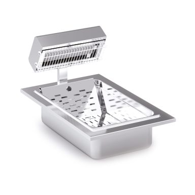 FriFri Silofrit Electric Built-in Chip Scuttle – W 400 mm – 0.65 kW