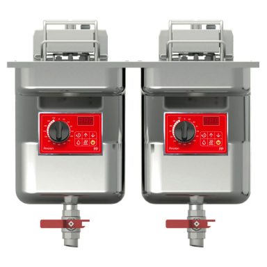 FriFri Precision 622 Electric Drop-in Twin Tank Fryer – 2 Baskets – W 600 mm – 2 x 15.0 kW