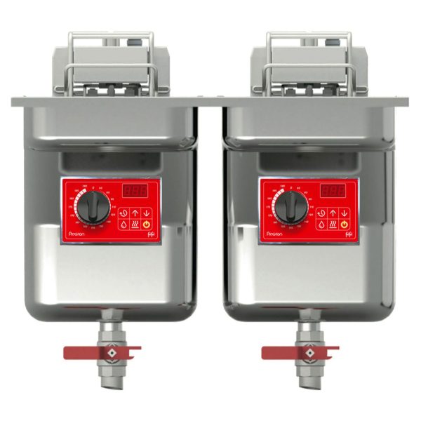 FriFri Precision 622 Electric Drop-in Twin Tank Fryer - 2 Baskets - W 600 mm - 2 x 11.4 kW
