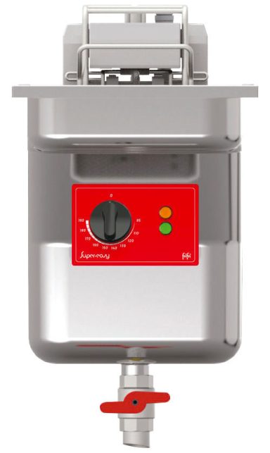 FriFri Super Easy 311 Electric Drop-in Single Tank Fryer with Filtration – 1 Basket – W 300 mm – 11.4 kW
