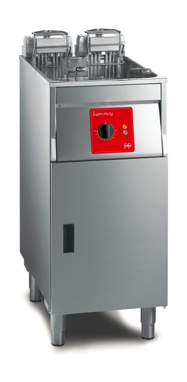 FriFri Super Easy 412 Electric Free-standing Single Tank Fryer without Filtration – 2 Baskets – W 400 mm – 15.0 kW
