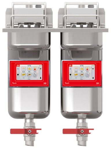 FriFri Touch 422 Electric Drop-in Twin Tank Fryer – 2 Baskets – W 400 mm – 2 x 9.0 kW