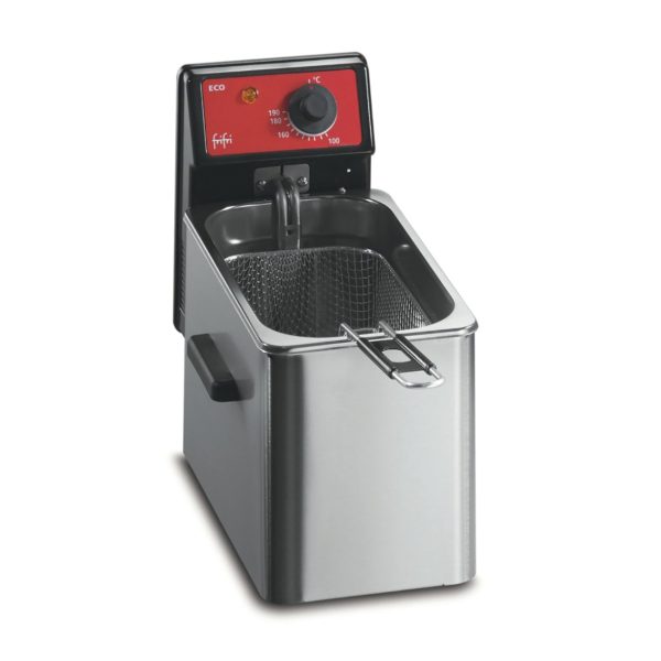 FriFri Eco 4 Electric Counter-top Single Tank Fryer - 1 Basket - W 203 mm - 2.3 kW