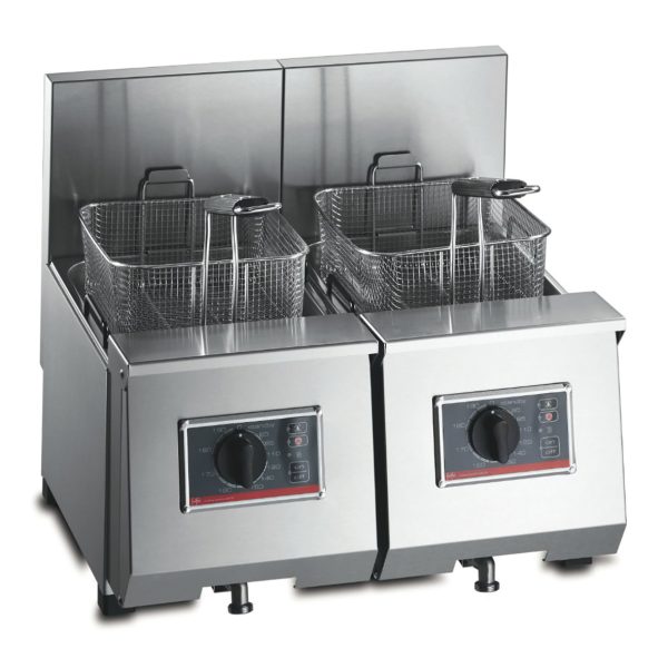 FriFri Profi+ 6 + 6 Electric Counter-top Twin Tank Fryer - 2 Baskets - W 540 mm - 2 x 4.6 kW