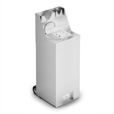 IMC IMClean Mobile Hand Wash Station with Splashback, Soap & Paper Towel Holder – W 450mm – 3.0kW