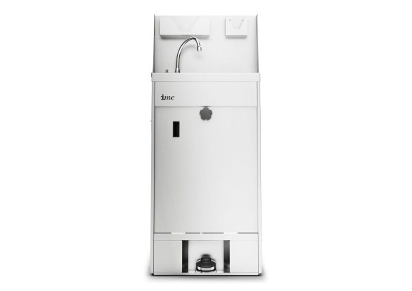 IMC IMClean High Capacity Mobile Hand Wash Station with Splashback, Soap & Paper Towel Holder - W 515mm - 3.0kW - Image 3