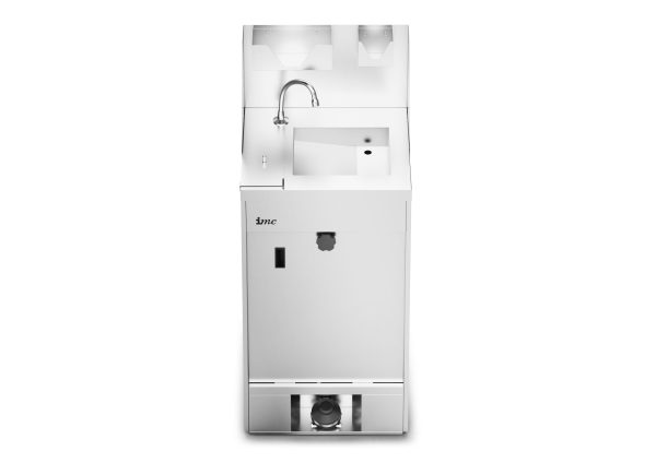 IMC IMClean High Capacity Mobile Hand Wash Station with Splashback, Soap & Paper Towel Holder - W 515mm - 3.0kW - Image 4