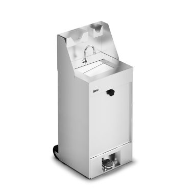 IMC IMClean Mobile Hand Wash Station without Heater – inc. S/back, Soap & Paper Towel Holder – W 520 mm