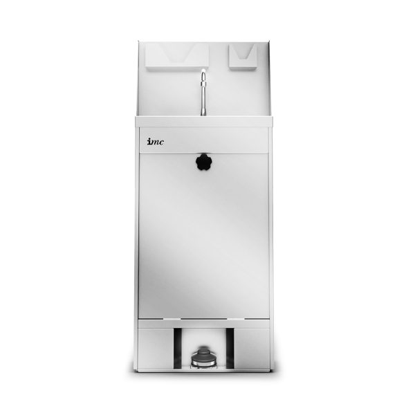IMC IMClean Mobile Hand Wash Station without Heater - inc. S/back, Soap & Paper Towel Holder - W 520 mm - Image 3