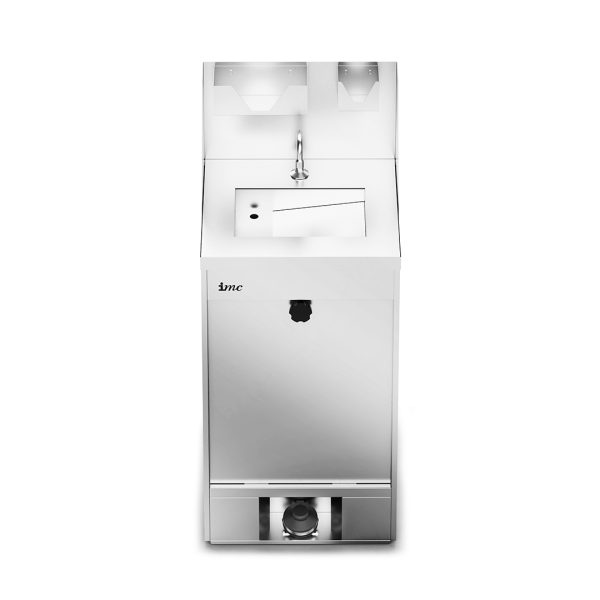 IMC IMClean Mobile Hand Wash Station without Heater - inc. S/back, Soap & Paper Towel Holder - W 520 mm - Image 4