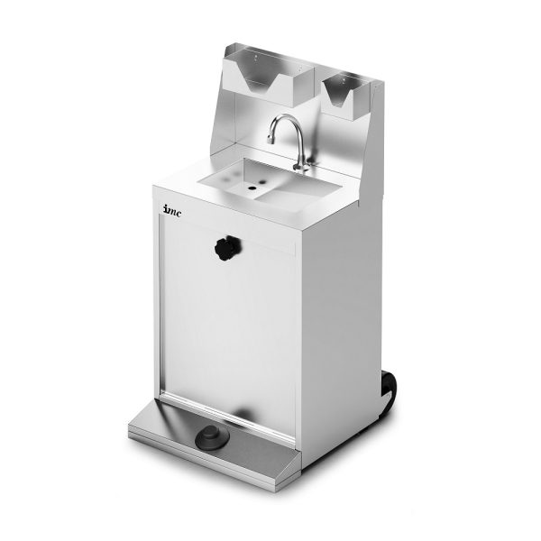 IMC IMClean Junior Reduced Height Mobile Hand Wash Station without Heater - inc. S/back, Soap & Paper Towel Holder - W 520mm - Image 2